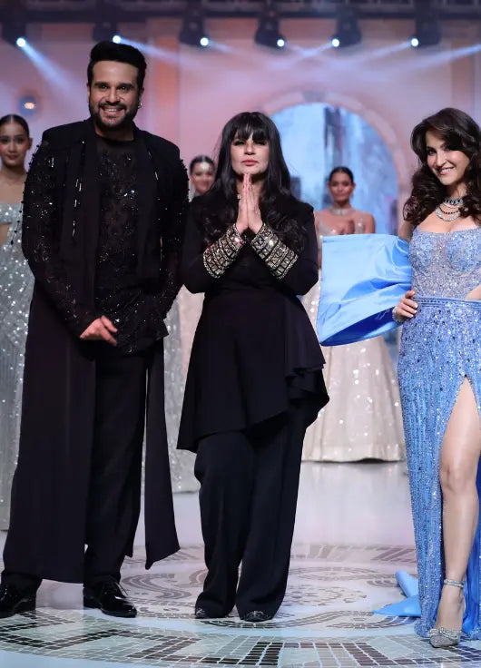 The Kapil Sharma Show fame Krushna Abhishek walks the ramp for designer Neeta Lulla