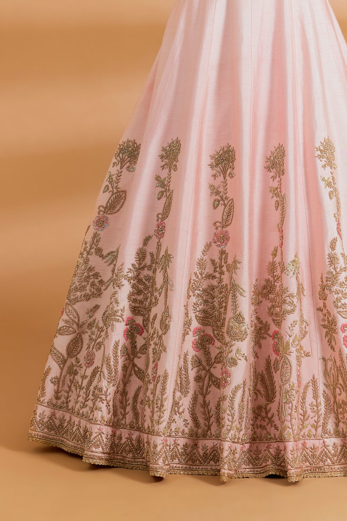 Blush Pink Couture Lehenga Set - BLUSH PINK - Lehengas - image 4