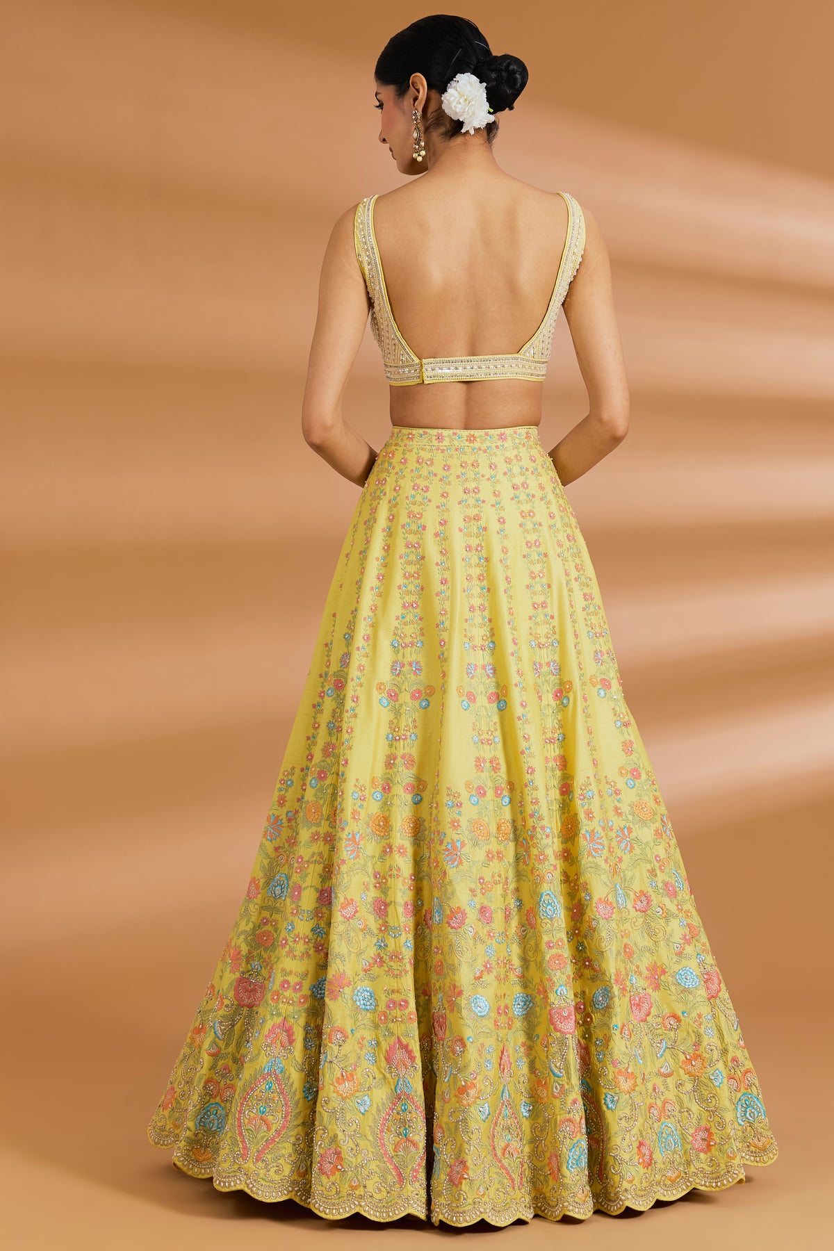 Butter Yellow Couture Lehenga Set - BUTTER YELLOW - Lehengas - image 2