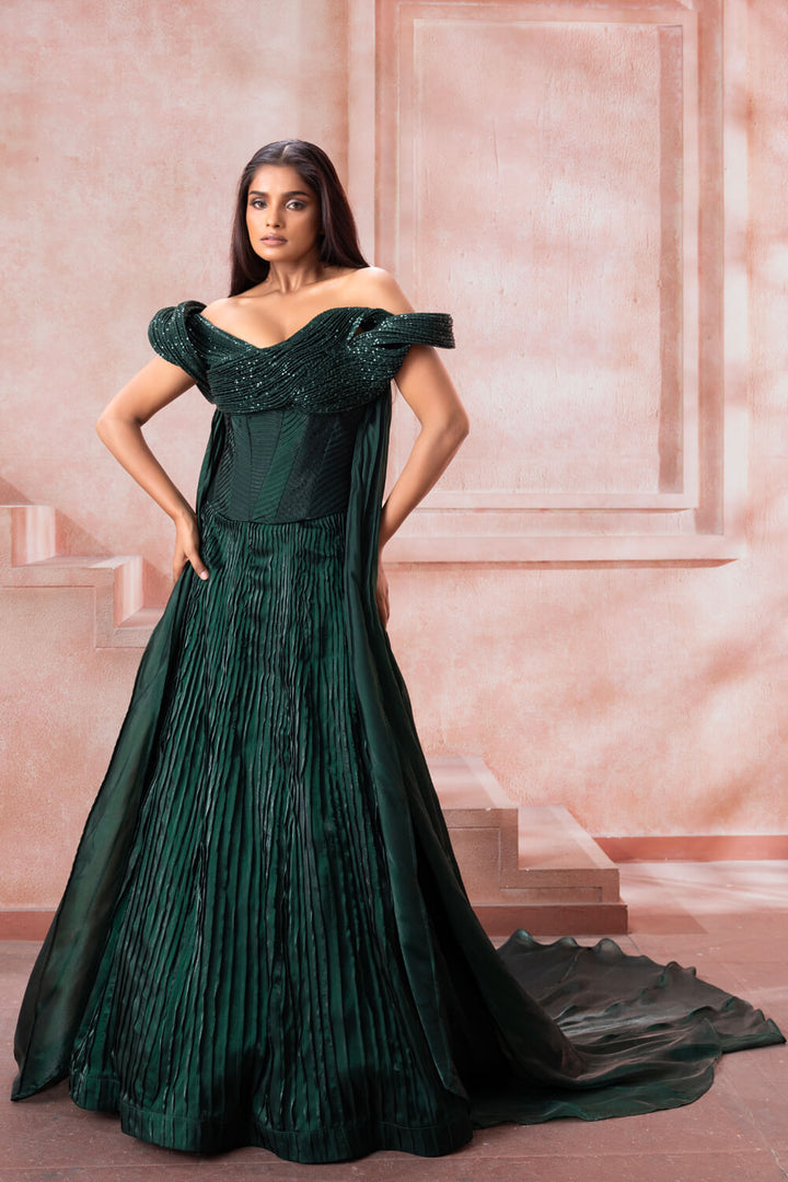 Emerald Symphony - Skirt Set