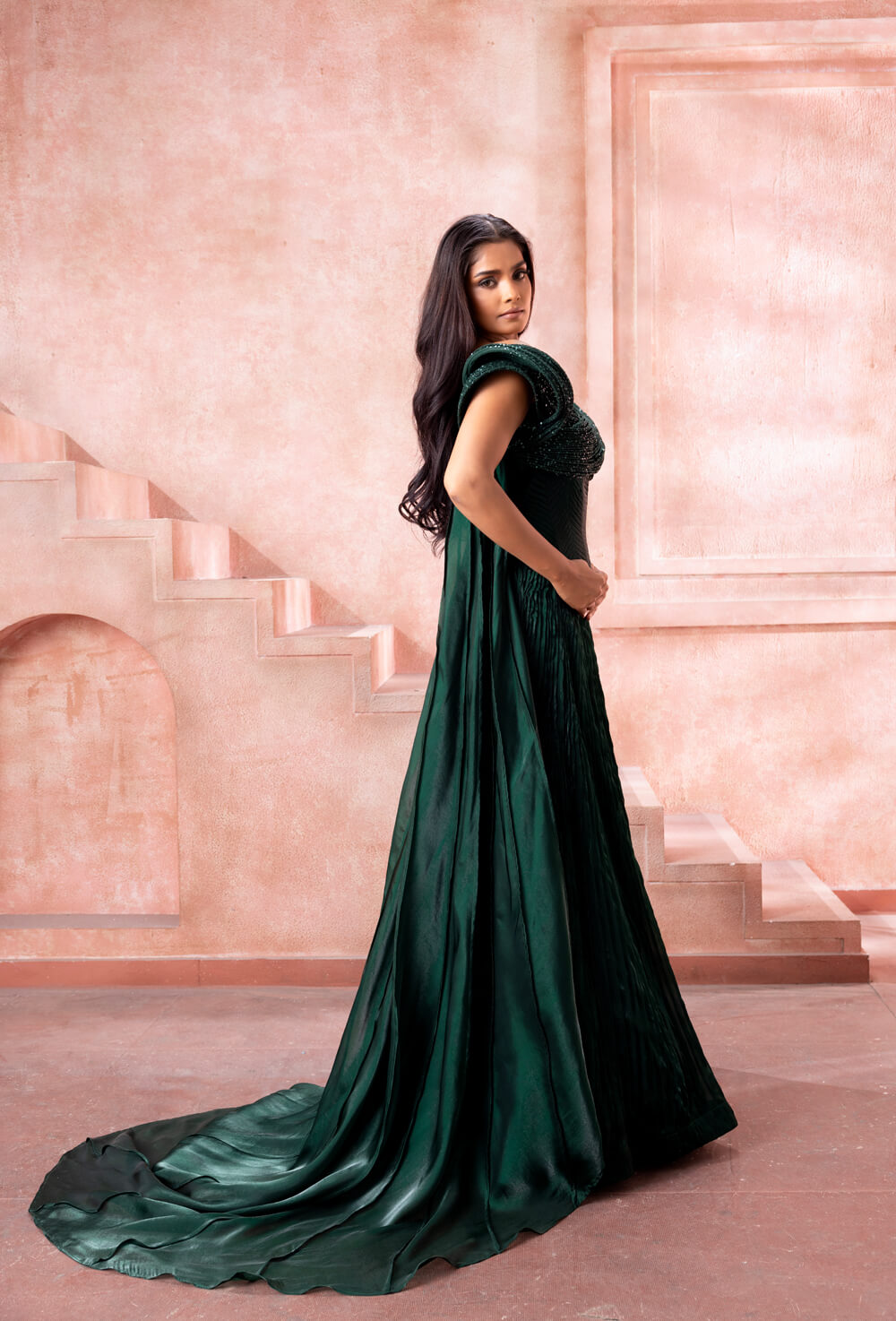 Emerald Symphony - Skirt Set