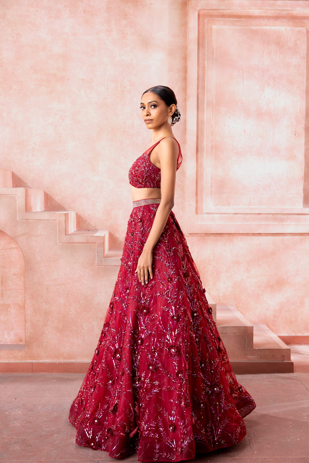 Kanakpriya-Sequin Lehenga