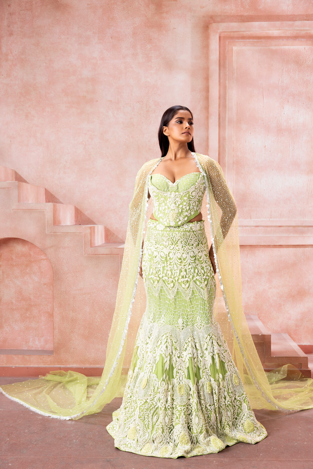 Pearl Whisper- Skirt Set - NSL FASHION PVT LTD