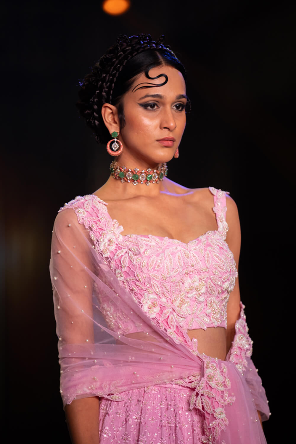 Chand Chhupa Lehenga by Neeta Lulla view 6