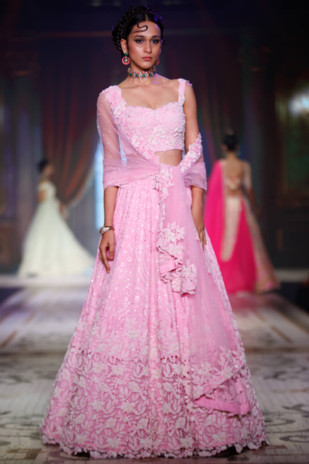 Chand Chhupa Lehenga by Neeta Lulla view 1