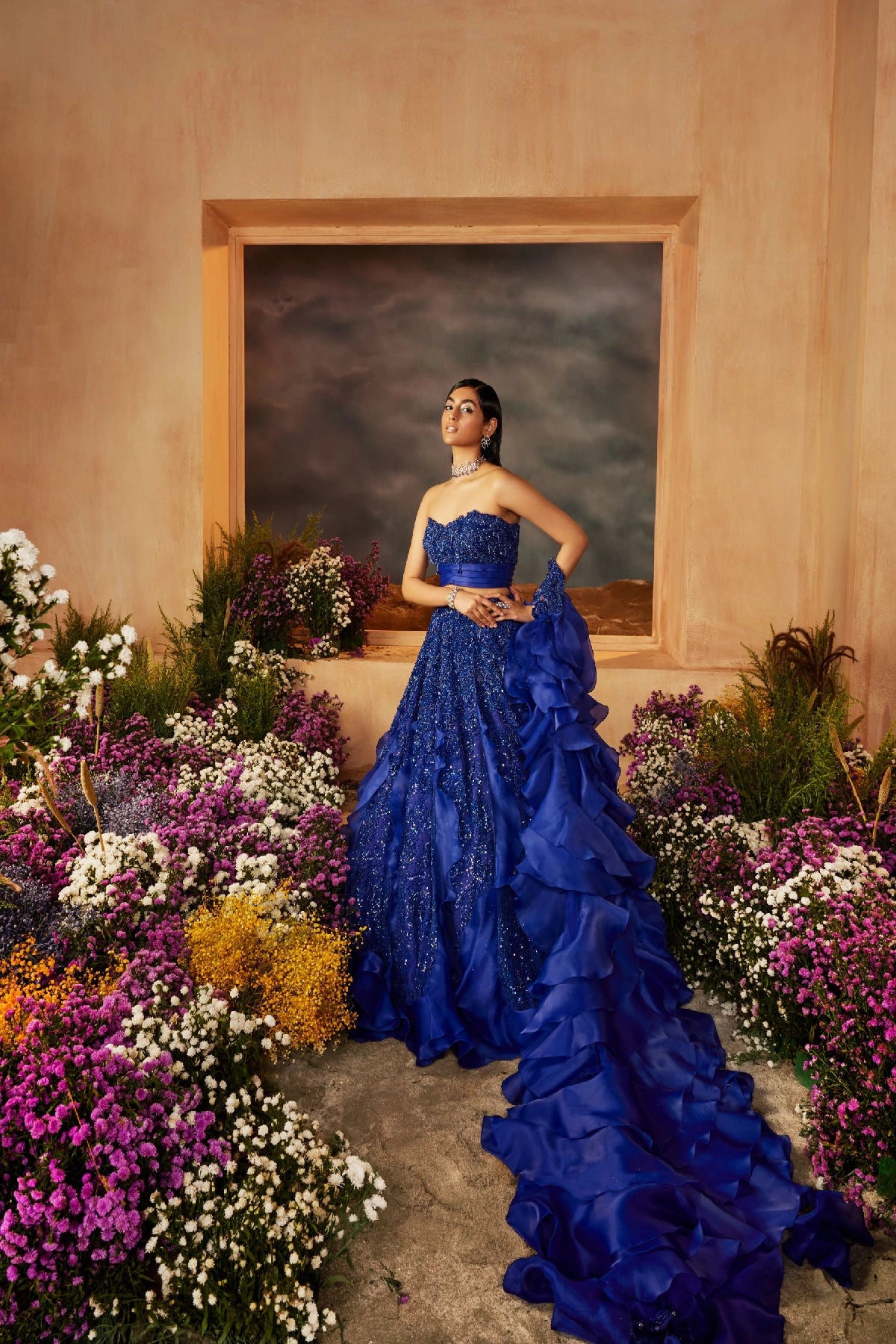 Long 2025 gown lehenga