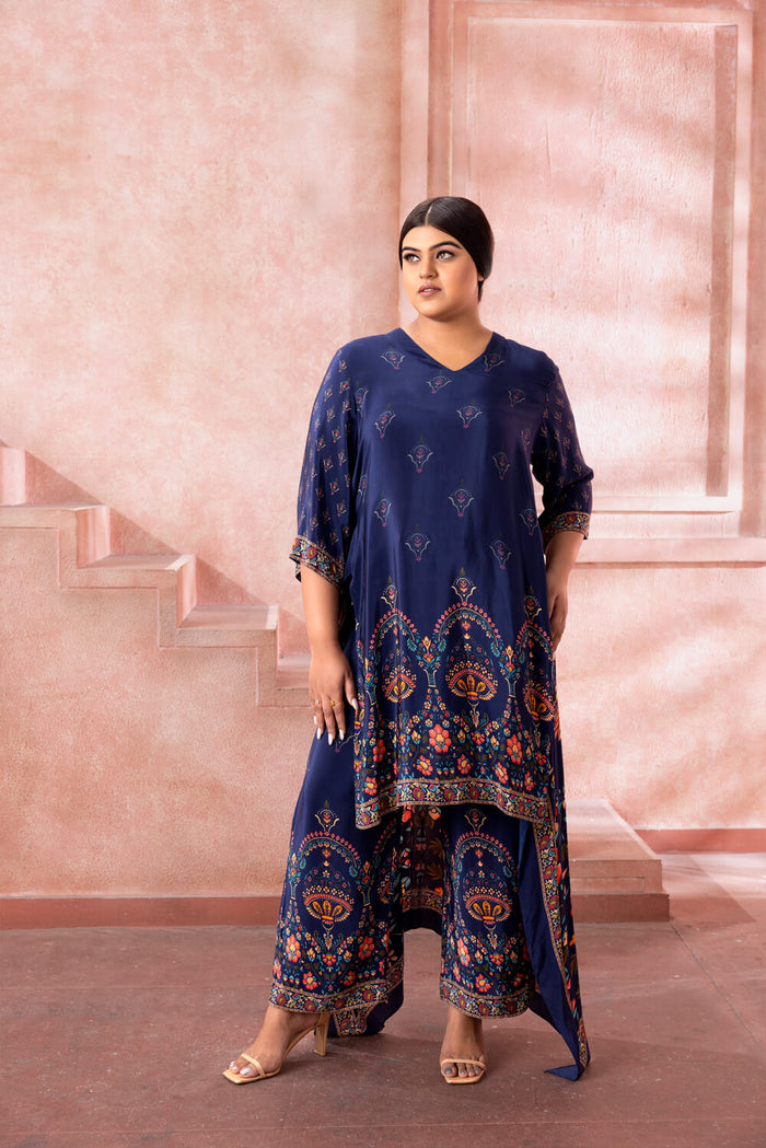 Aahana- Royal Blue Co-ord Set - NSL FASHION PVT LTD