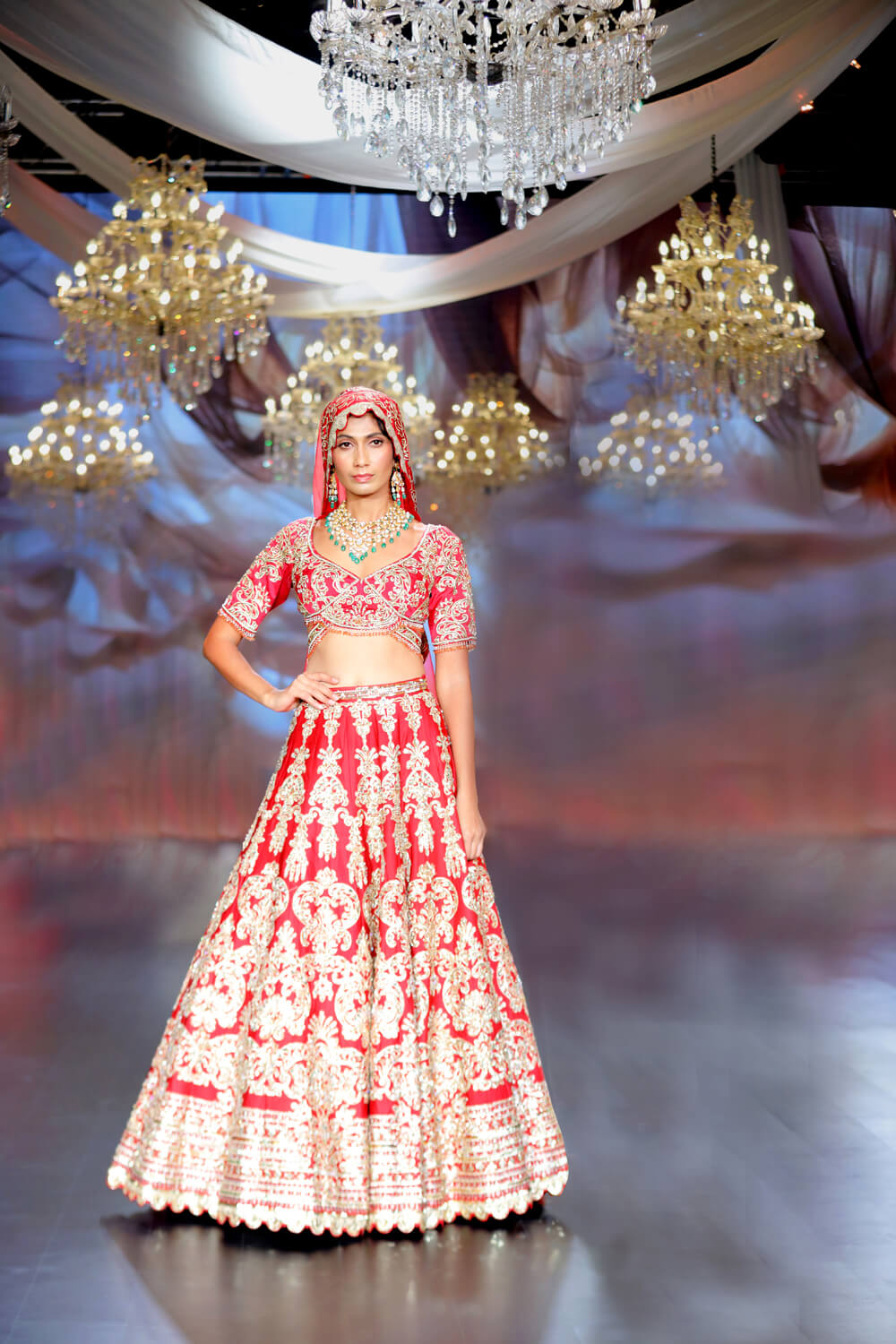 Aaradhya Crimson Red