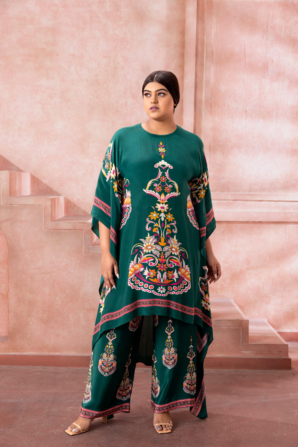 Aarohi- Emerald Green Co-ord set - NSL FASHION PVT LTD