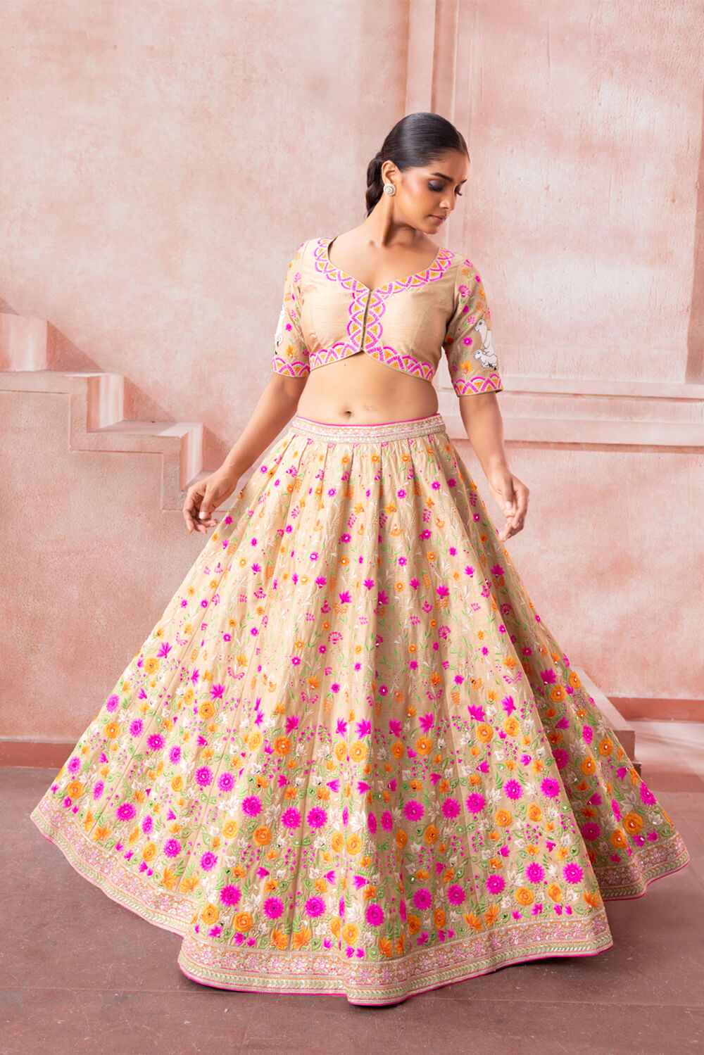 Amaya- Resham Lehenga - NSL FASHION PVT LTD