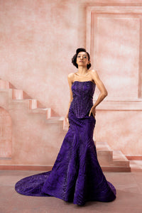 Amethyst Allure-Skirt set - NSL FASHION PVT LTD