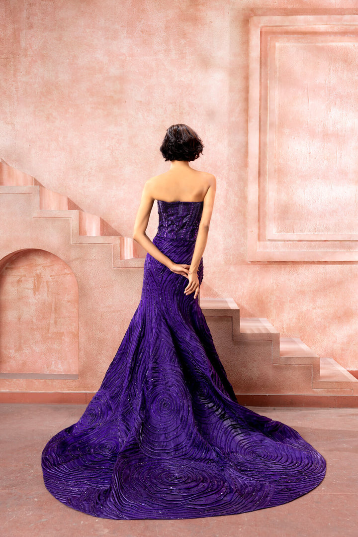 Amethyst Allure-Skirt set - NSL FASHION PVT LTD