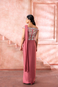 Blush Saree Gown - NSL FASHION PVT LTD
