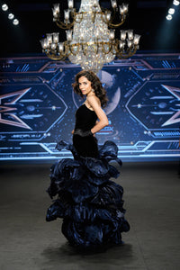 Celestine - Mermaid style Skirt with 3D FLoral Petal Embellishment - NSL FASHION PVT LTD
