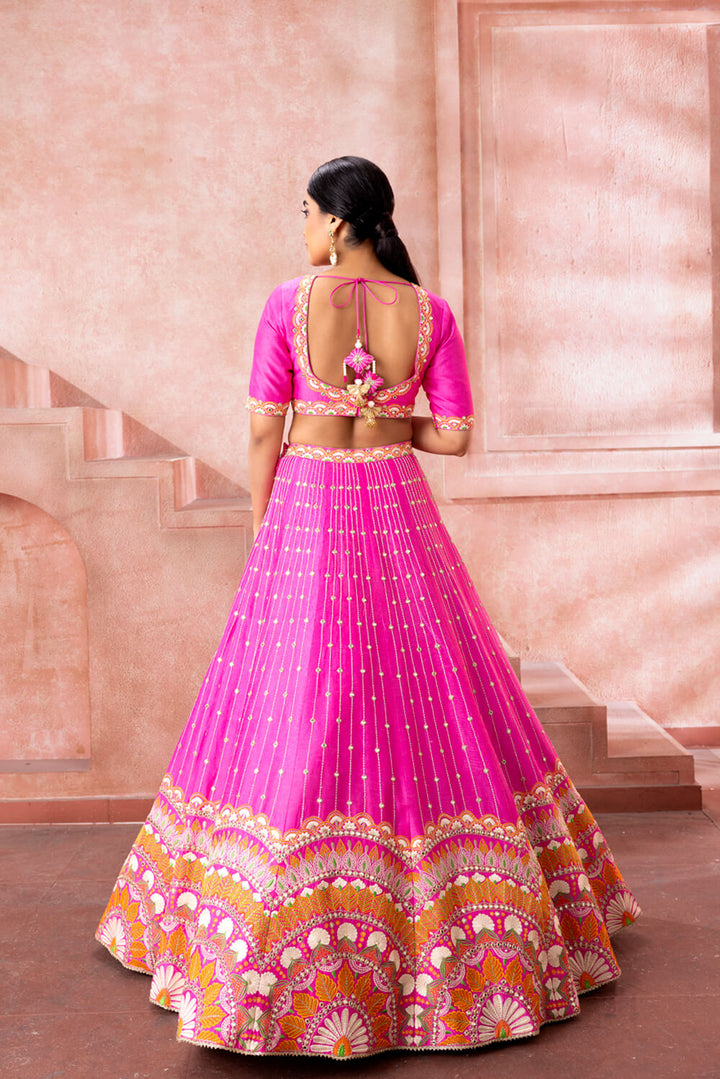 Chandra- Resham Lehenga - NSL FASHION PVT LTD