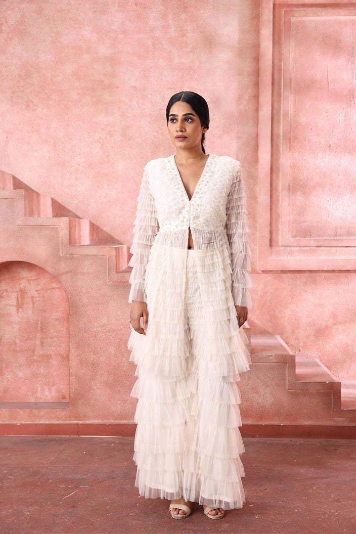 Hiya-Ruffled set - NSL FASHION PVT LTD