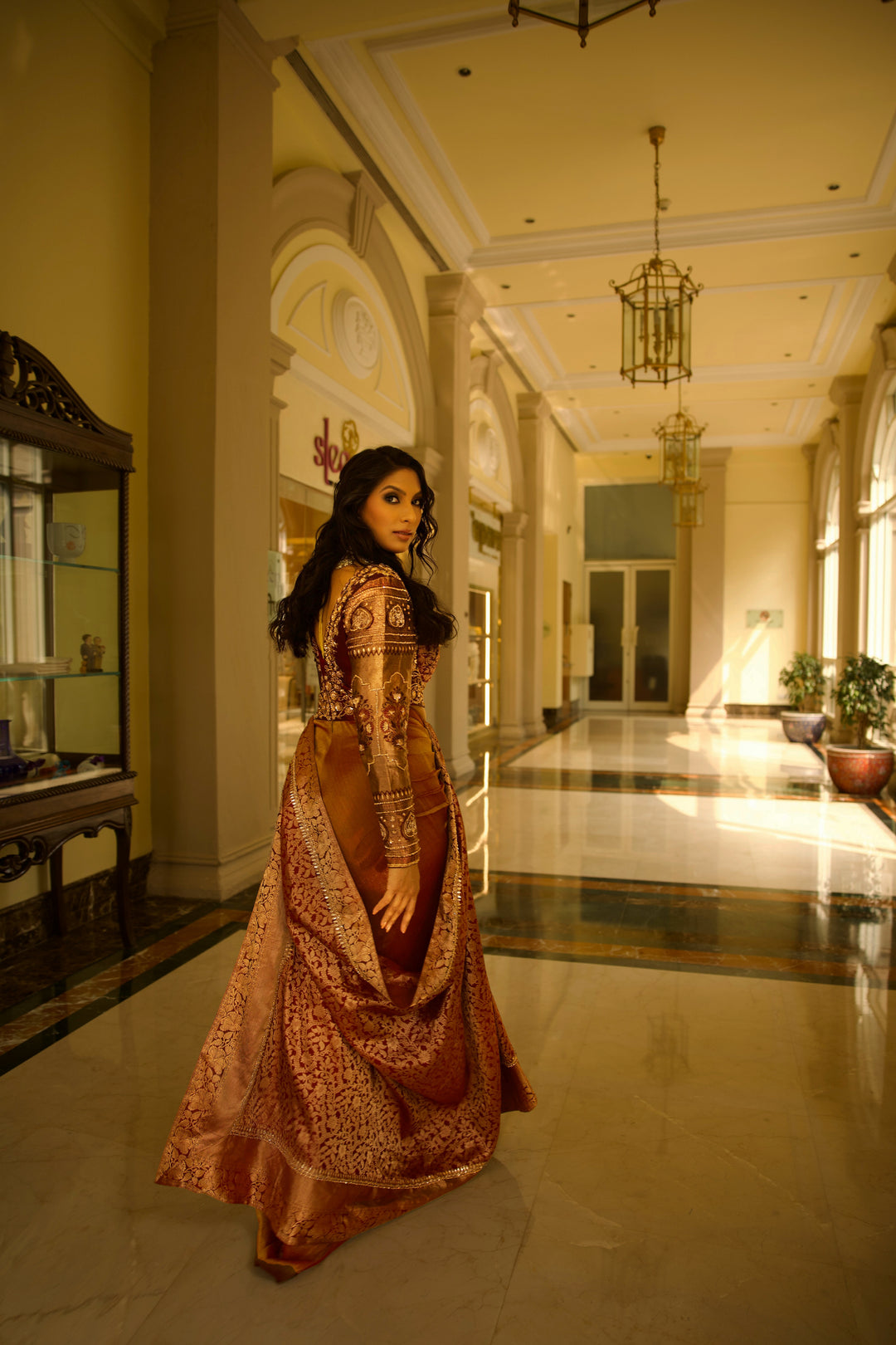 Timeless Modern Kanjeevaram Saree with Intricate Zardosi Art - NSL FASHION PVT LTD