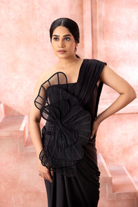 Midnight Noir Saree Gown - NSL FASHION PVT LTD