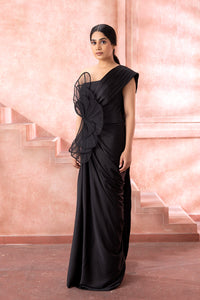 Midnight Noir Saree Gown - NSL FASHION PVT LTD