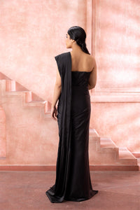 Midnight Noir Saree Gown - NSL FASHION PVT LTD