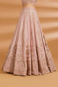 Blush Pink Bridal Couture Lehenga Set - BLUSH PINK - Lehengas - image 3