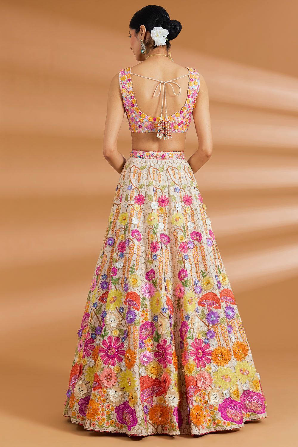 Floral Embroidered Couture Lehenga Set