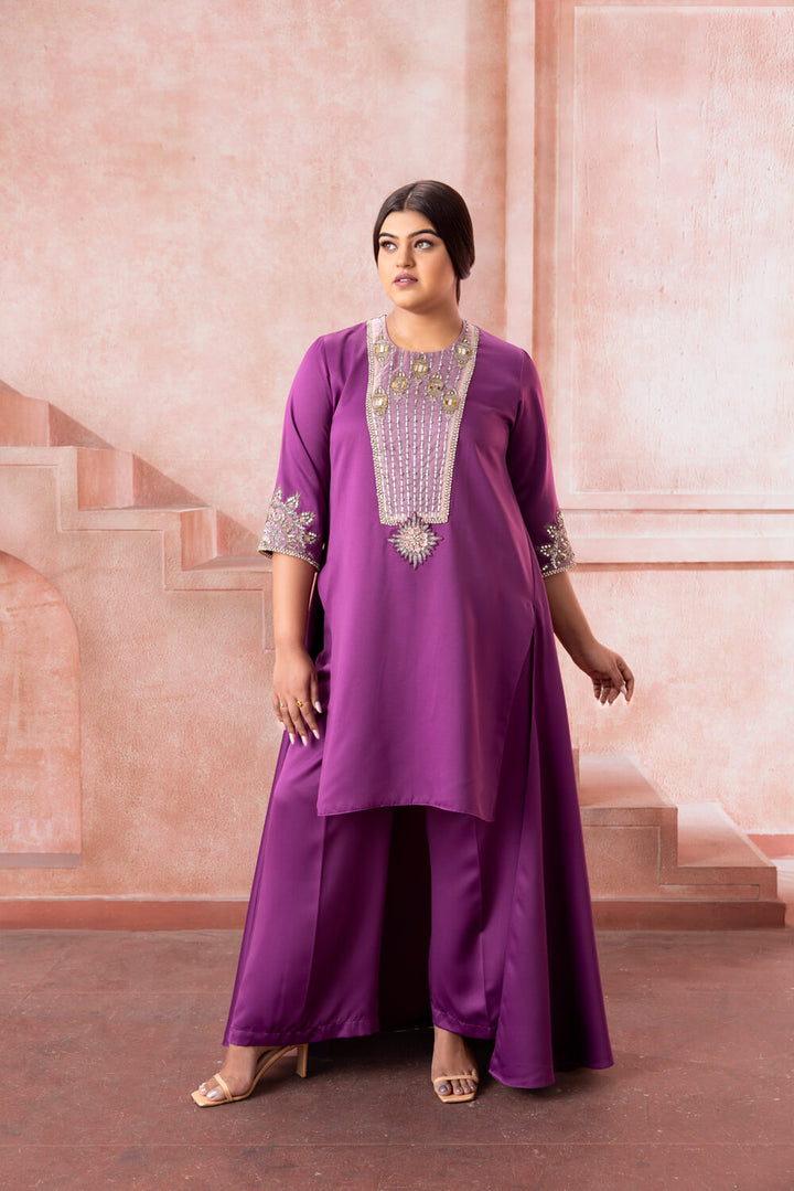 Ishani-Orchid Purple Co-ord Set