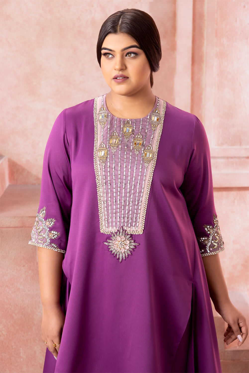 Ishani-Orchid Purple Co-ord Set