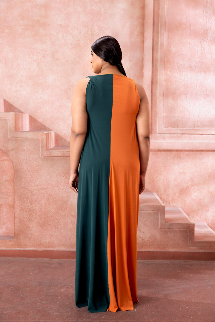 Mirage-Draped Gown