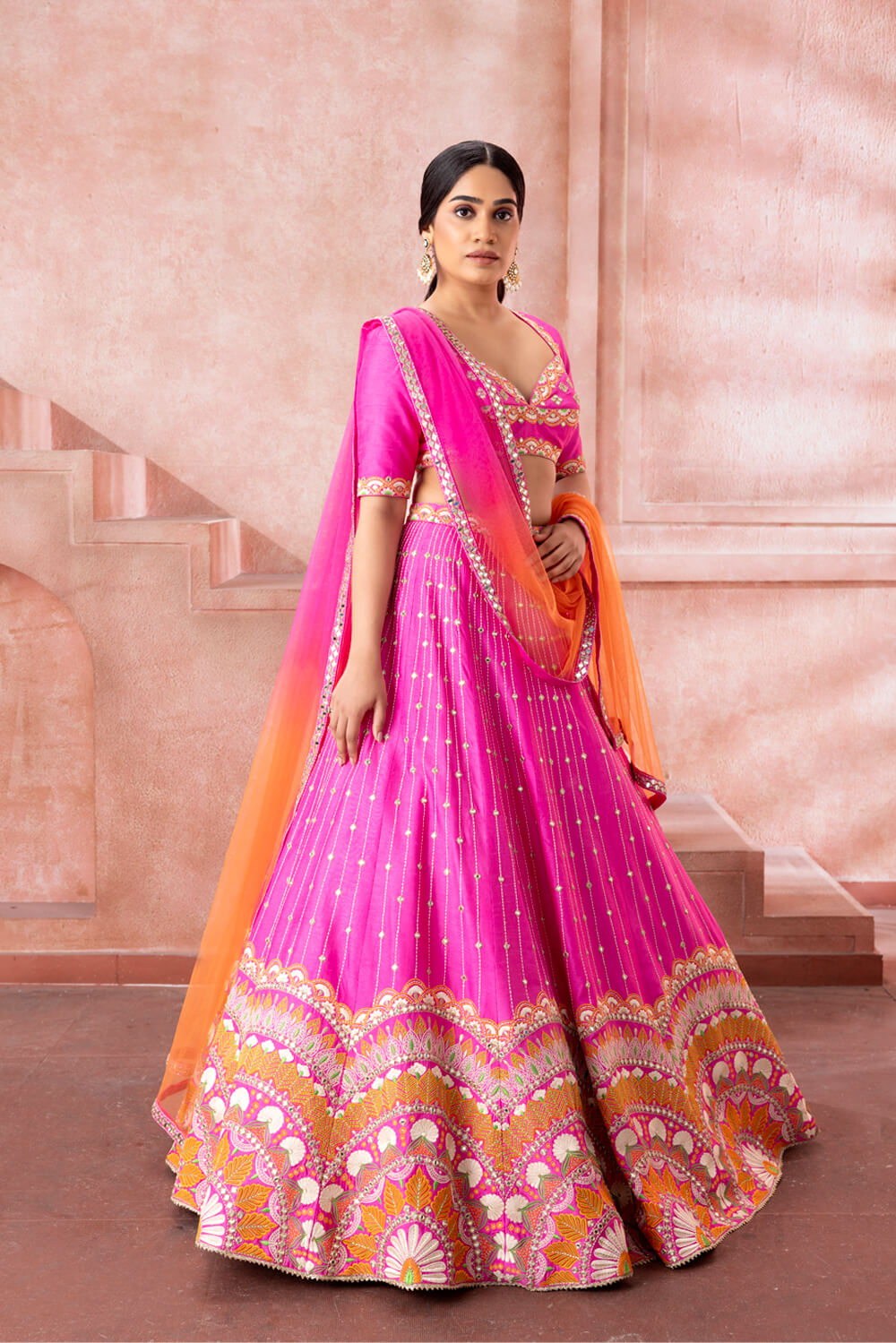 Chandra- Resham Lehenga