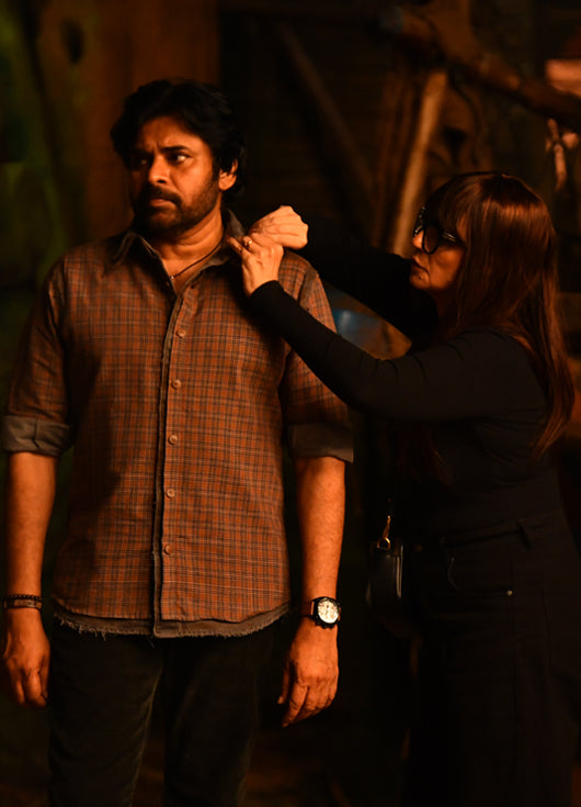 Costumes for the film Ustaad Bhagat Singh featuring Pawan Kalyan by Neeta Lulla