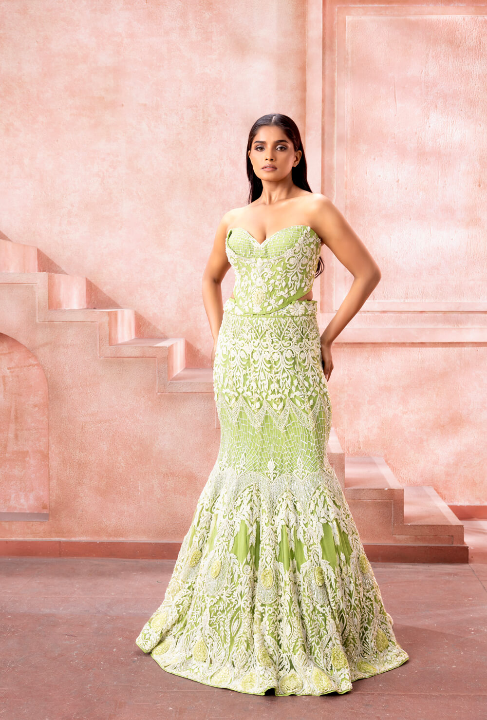 Pearl Whisper- Skirt Set - NSL FASHION PVT LTD