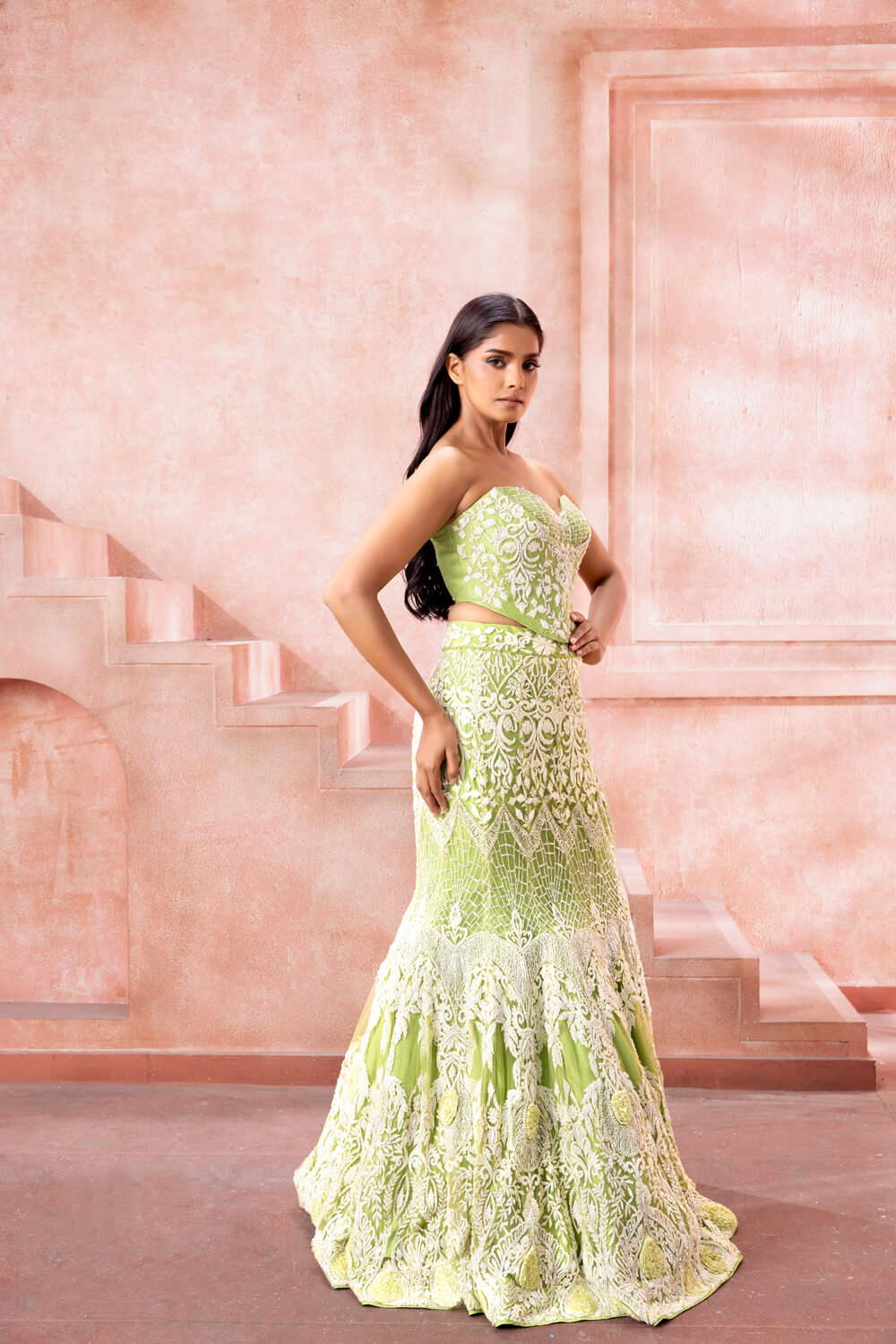 Pearl Whisper- Skirt Set - NSL FASHION PVT LTD