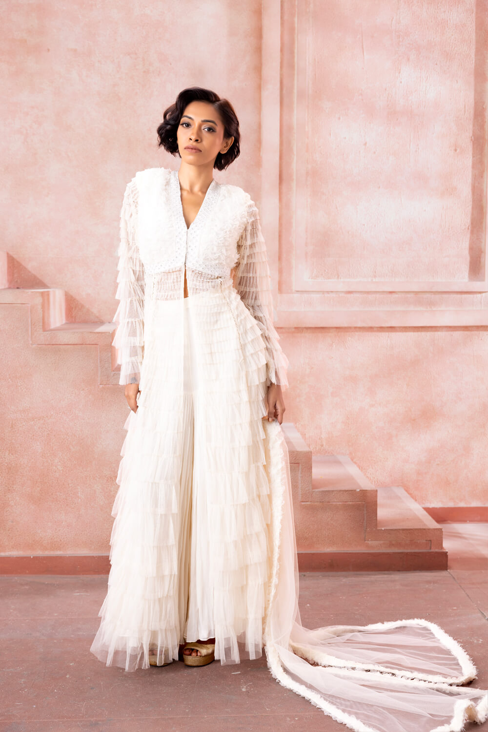 Ziya - Ruffled Set - NSL FASHION PVT LTD