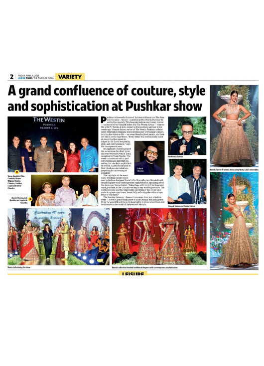 A grand confluence of couture, style and sophistication at Pushkar show