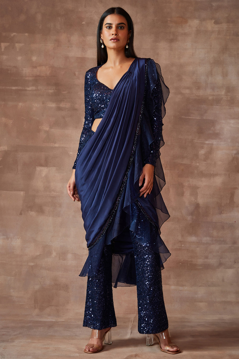Sapphire - Mehr saree set- Royal Blue