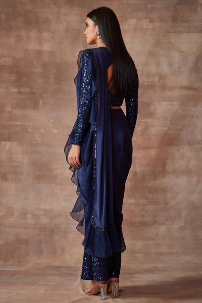 Sapphire - Mehr saree set- Royal Blue