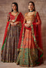 Bahar- Kalam ki chamak lehenga set- Multicolored